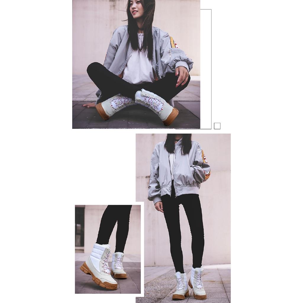 Giày Bốt Da Cổ Cao Thời Trang Dành Cho Nữ