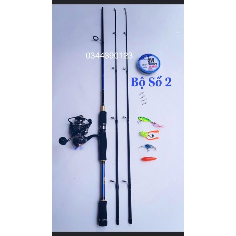 BỘ CẦN LURE MÁY ĐỨNG 2 NGỌN FISHING OF CAT