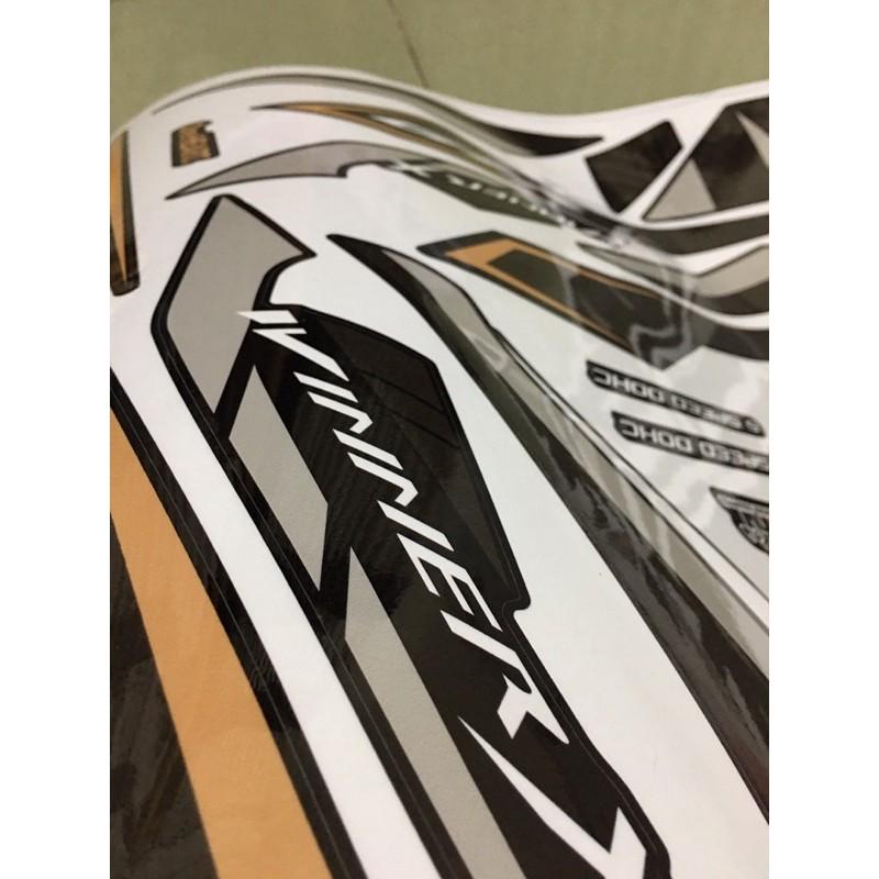 Tem rời Winner X đen nhám GTR.
