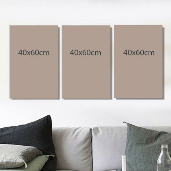 Bộ 3 Tranh Treo Tường "Hoàng Hôn Phố" W236