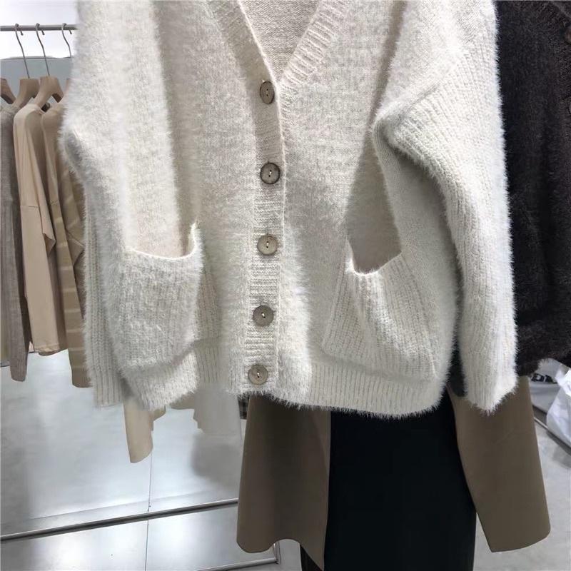 Áo khoác cardigan len chất mịn ảnh cận chất