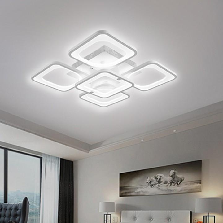 Đèn trần LED - đèn ốp trần - đèn trần trang trí 5 cánh vuông hiện đại