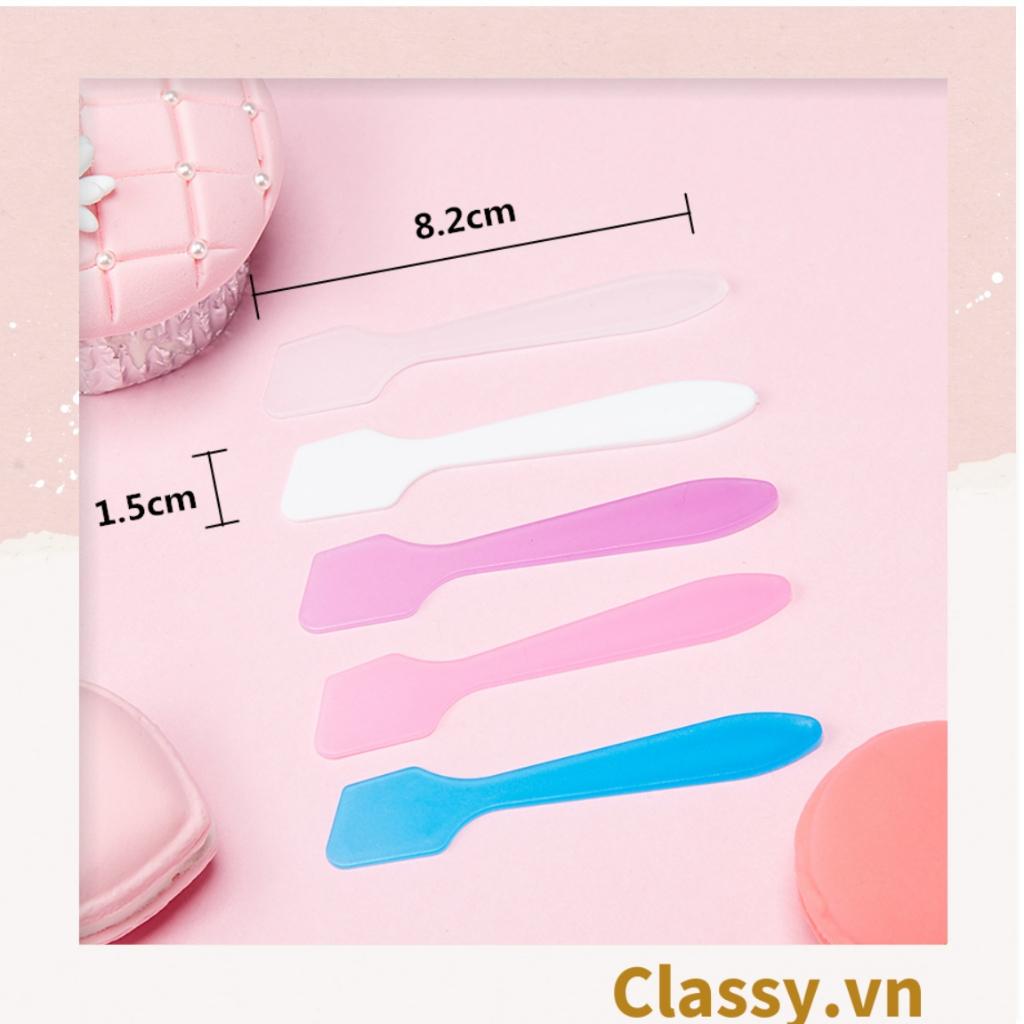 Dụng cụ lấy kem  Classy bằng nhựa nhiều màu, dùng trong trang điểm, dưỡng da PK1289