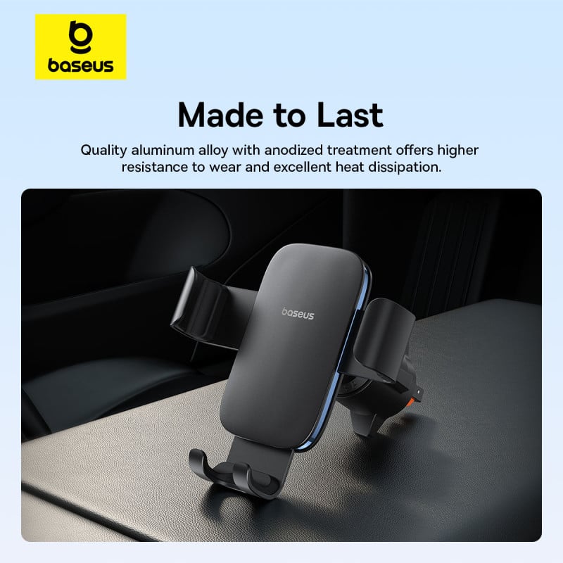 Đế Giữ Điện Thoại Baseus Metal Age 3 Gravity Car Mount (Air Vent Version) - Hàng chính hãng