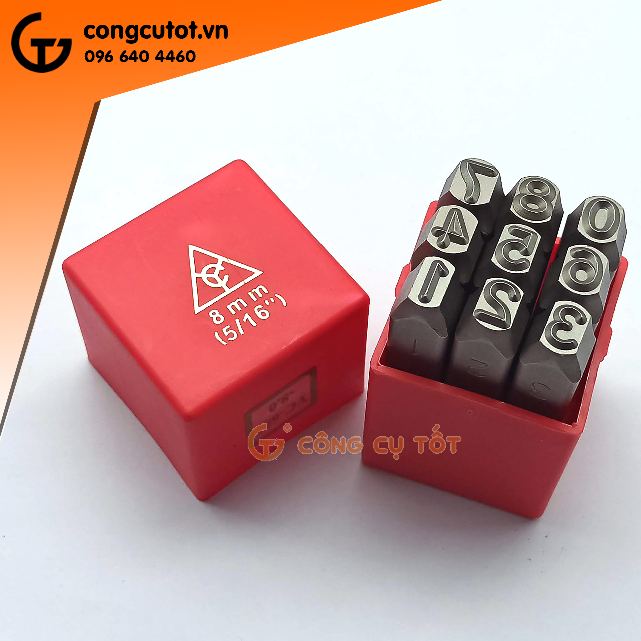 Bộ đóng số Xuôi TOP cỡ 8mm