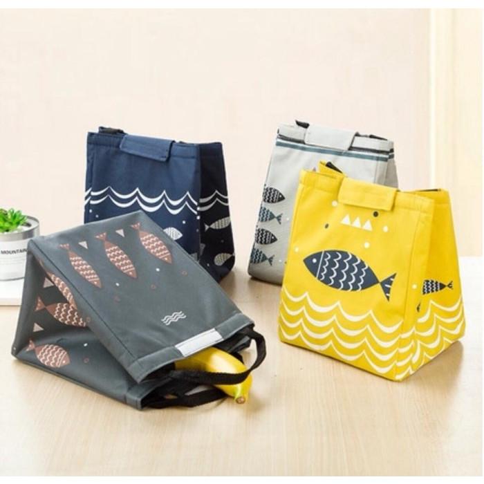 Túi Đựng Hộp Cơm Giữ Nhiệt Hình Cá - Hàng Loại 1