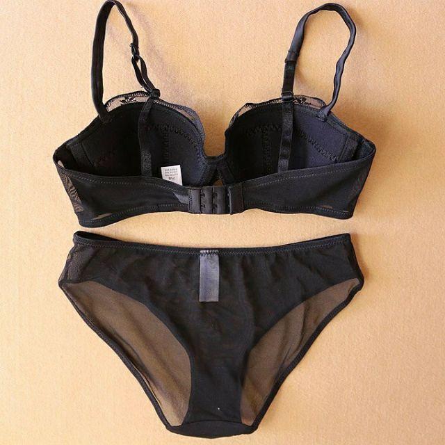 Bộ đồ lót nữ W268 có gọng đệm mỏng vải Satin hàng Quảng Châu