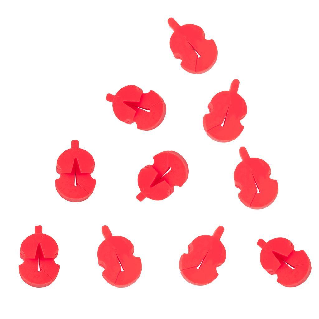 10pcs Red Violin Mute   for 1/2 3/4 4/4 Fiddle Training Practicing