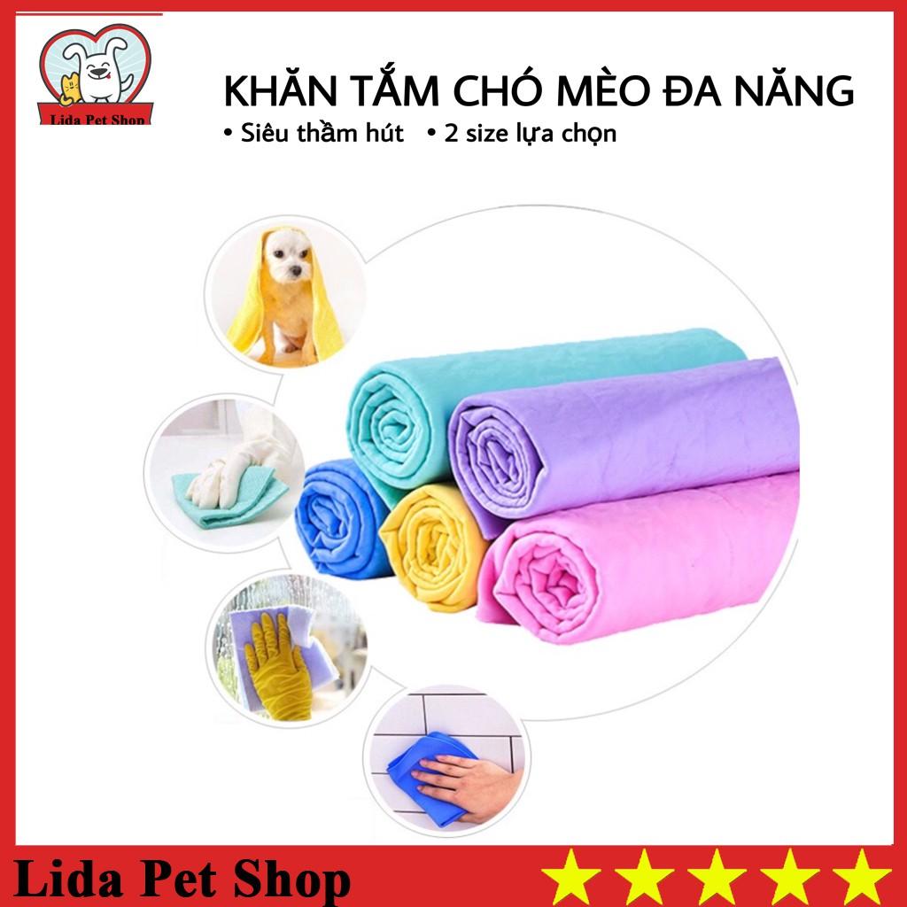 Khăn tắm siêu thấm chó mèo - Lida Pet Shop