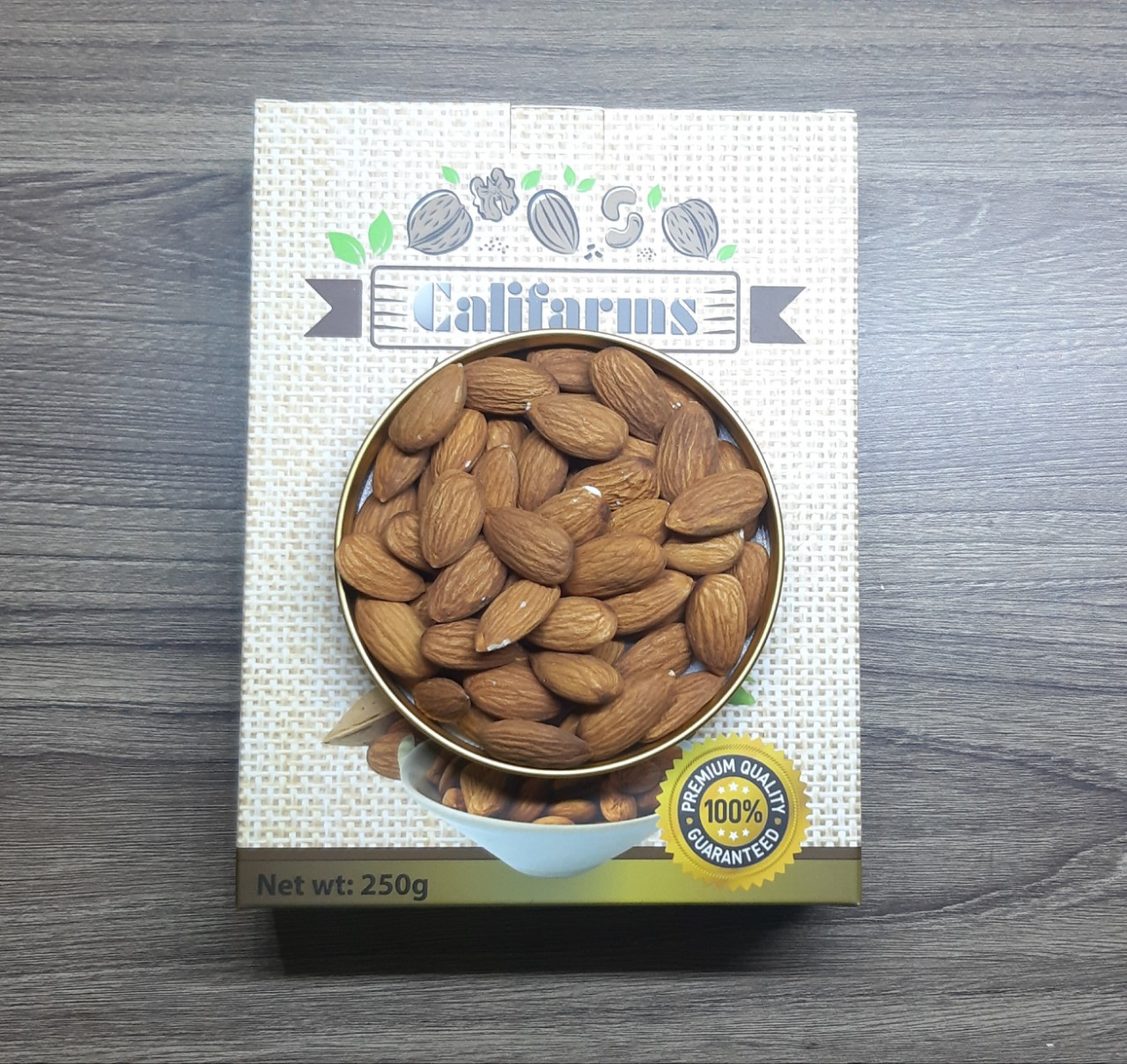 Hạnh Nhân Không Vỏ Califarms 250g