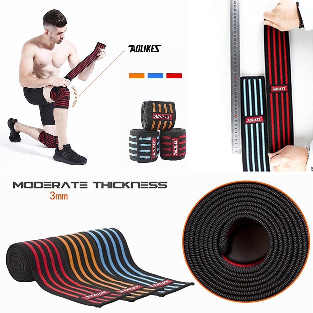 Quấn gối tập Gym - Bảo vệ gối thể thao Aolikes bản dài 1.8m