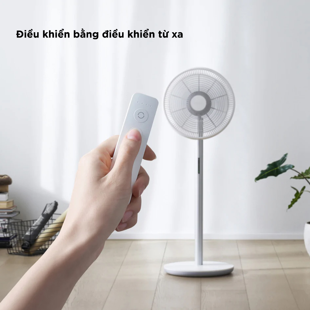 Tặng quạt mini-Quạt Tích Điện Thông Minh Smartmi Gen 3 tạo ion âm thanh lọc không khí, động cơ DC chống ồn-có điều khiển-bản quốc tế- hàng chính hãng