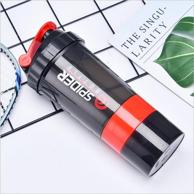 Bình Lắc Shaker Tập GYM 3 Ngăn Tiện Dụng 500 Ml