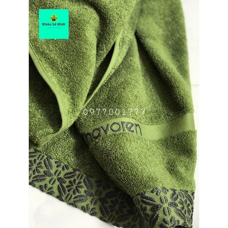 Khăn tắm Songwol 100% cotton chính hãng hoạ tiết Hoa Mai - SH CRYSTAL