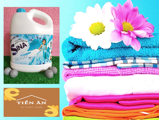 Nước giặt xả quần áo SINA BABY 7 in 1 3000ml