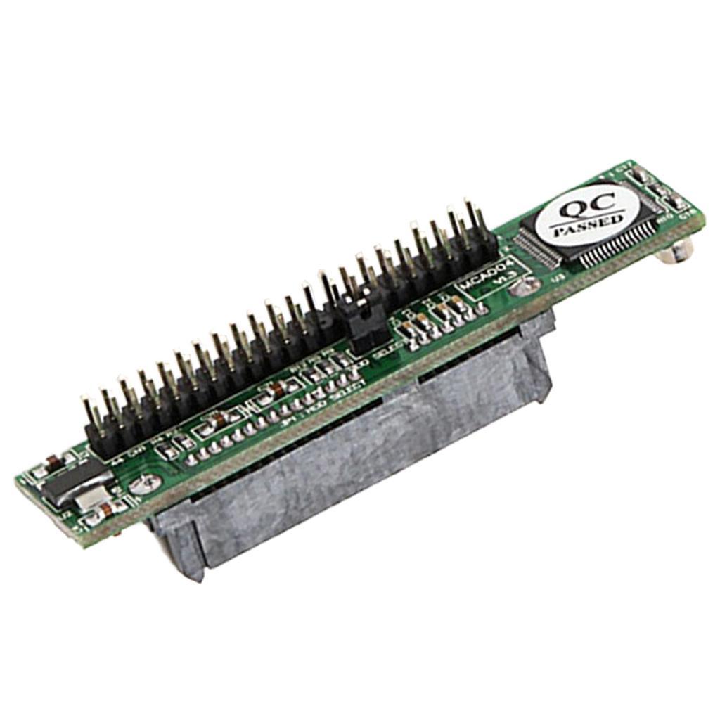2Pieces SATA to 44Pin 2.5'' IDE Male HDD Adapter Plug Converter Female 7+15 Pin SATA