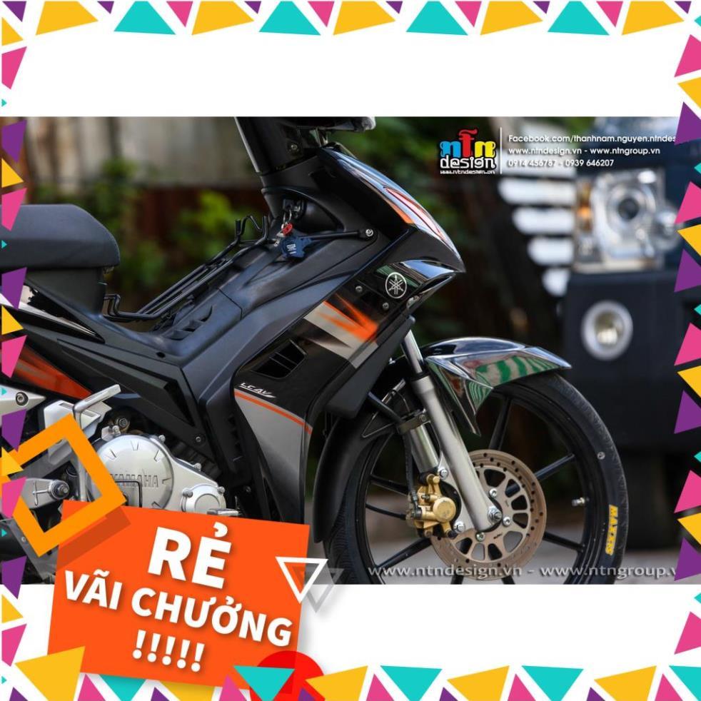 Tem Rời Exciter 2009 Mẫu Cam Bạc Đen Chữ Spark