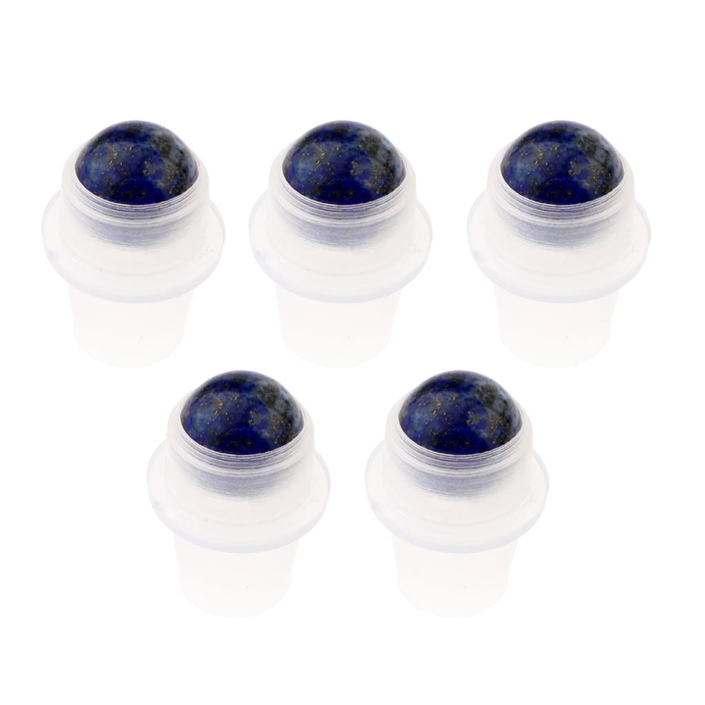 5Pcs Replacement Ball Roller Tops for Essential Oils Bottles Purple
