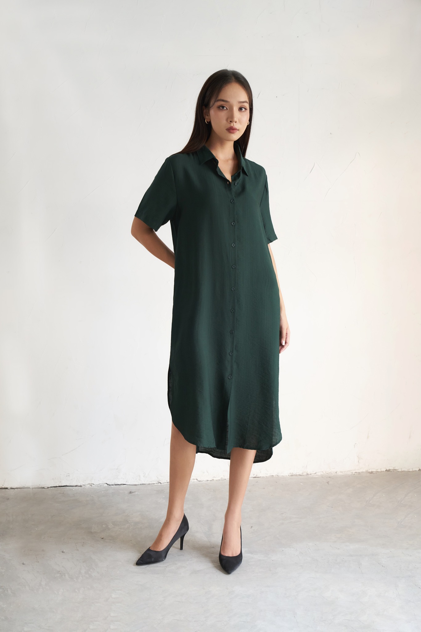 OLV - Đầm Forest Long Shirt Dress