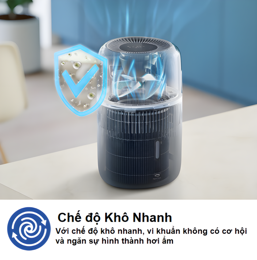 [ HÀNG CHÍNH HÃNG ] Máy tạo độ ẩm (NanoCloud), tích hợp tạo hương tinh dầu, thương hiệu Hà Lan cao cấp Philips - HU5710