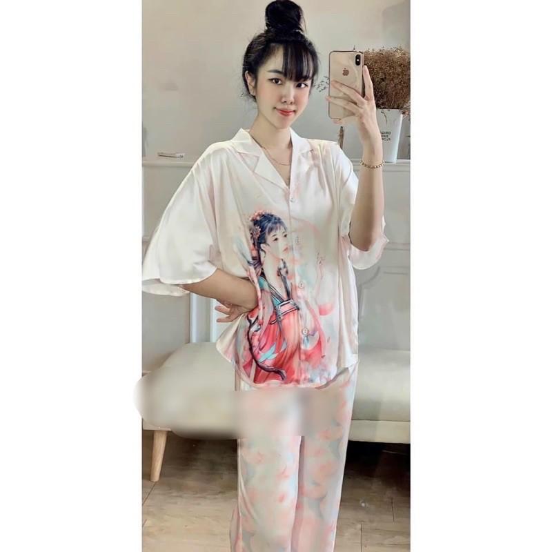 BỘ PYJAMA LỤA DÀI QUẢNG CHÂU
