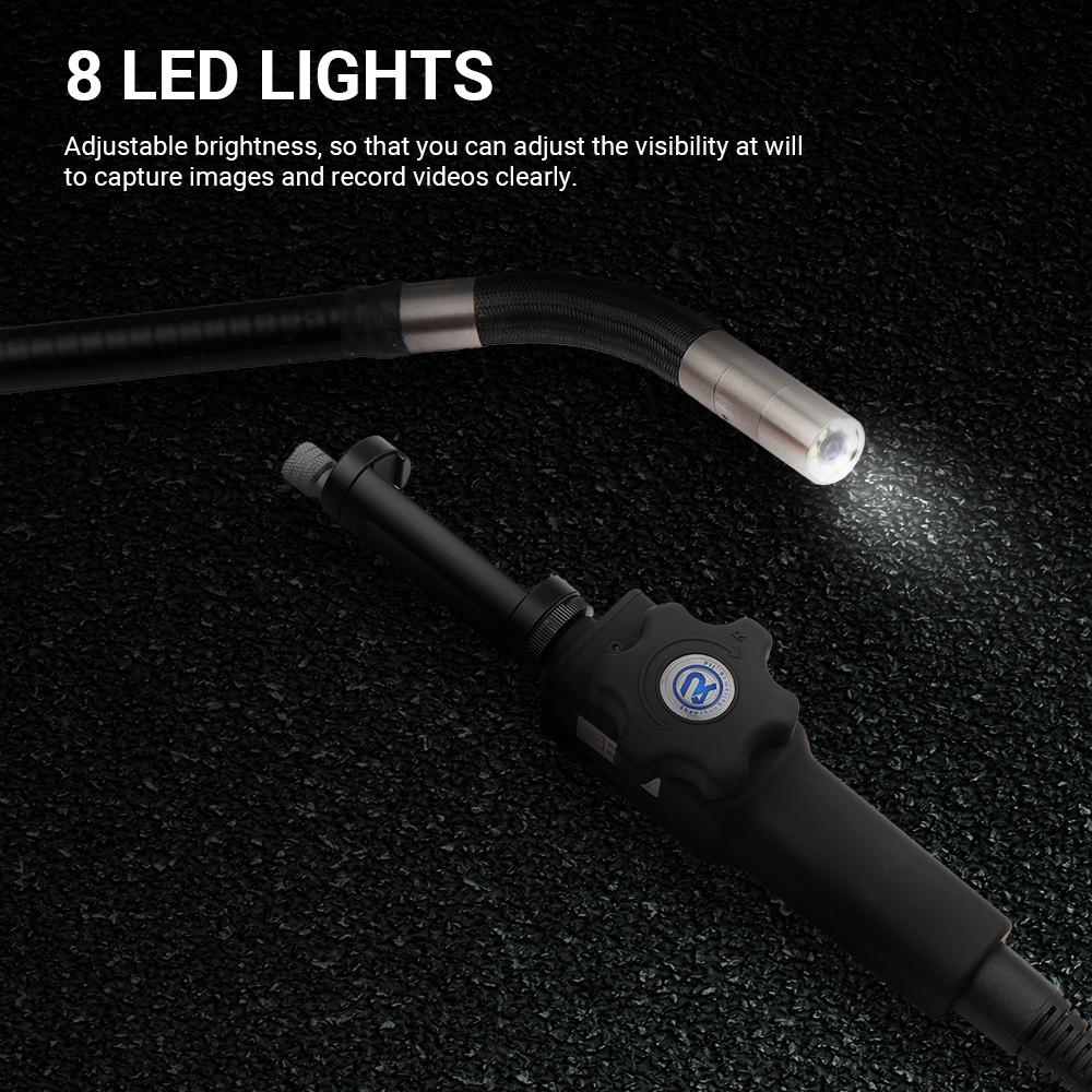 Multifunctional Steering Endoscope Photo Taking & Video Recording Industrial Manual Steerable Endoscope with 1m