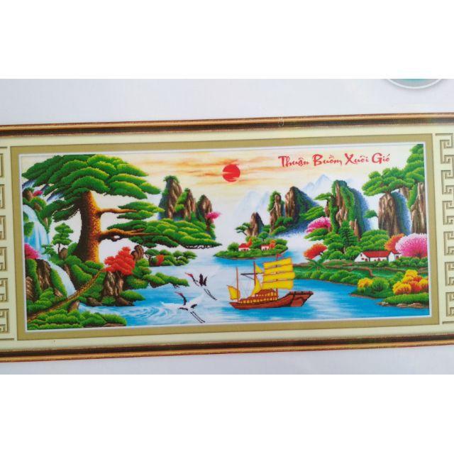 Tranh đính đá thuận buồm xuôi gió mã 77572