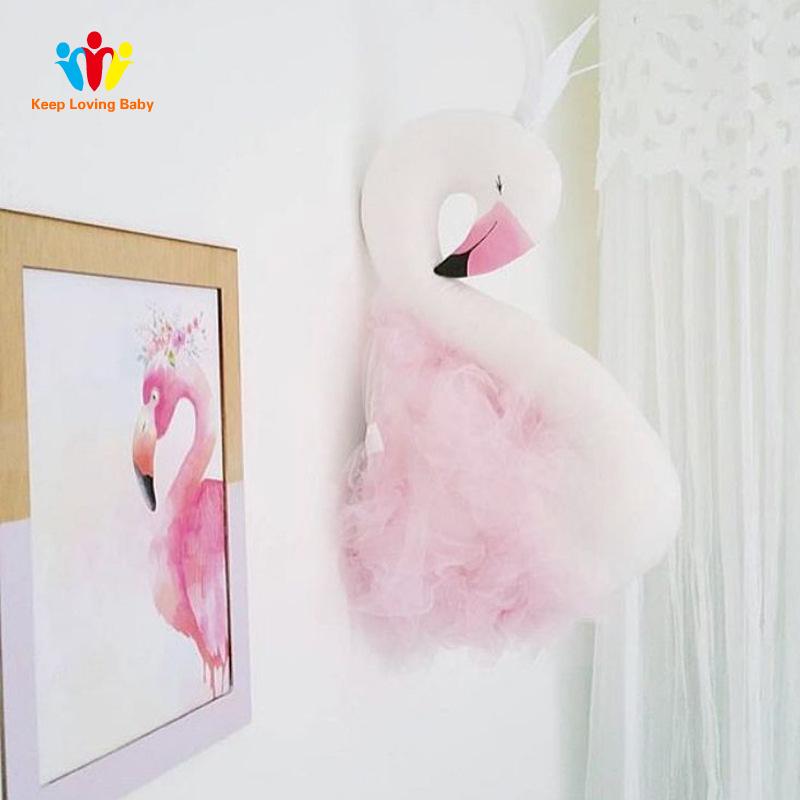 Thiên nga bé gối Trẻ Em phòng ngủ trang trí Kid Plush đồ chơi trẻ sơ sinh bé gái ngủ gối món quà sinh nhật