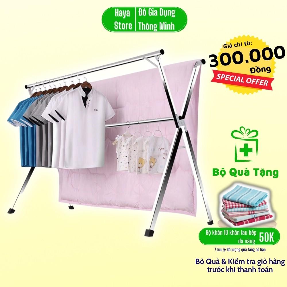 Giàn Phơi Quần Áo Thông Minh Có Bánh Xe, Giá Treo Đồ Gấp Gọn Bằng Inox GP-16