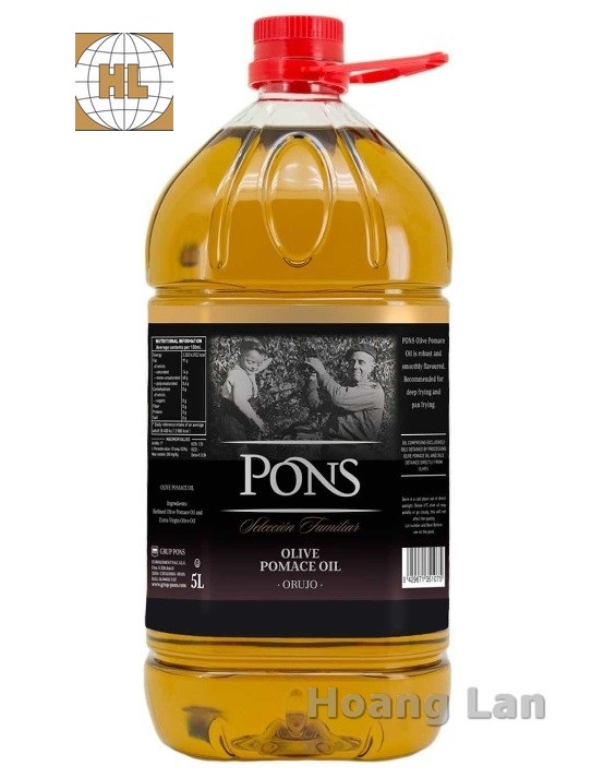 Dầu Olive Pomace PONS 5L - Tây Ban Nha (chai nhựa-chuyên dùng cho nấu nướng)