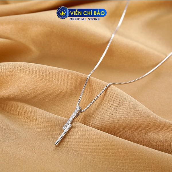 Dây chuyền nữ đính đá sang chảnh chất liệu bạc 925 thời trang phụ kiện trang sức nữ Viễn Chí Bảo D400523