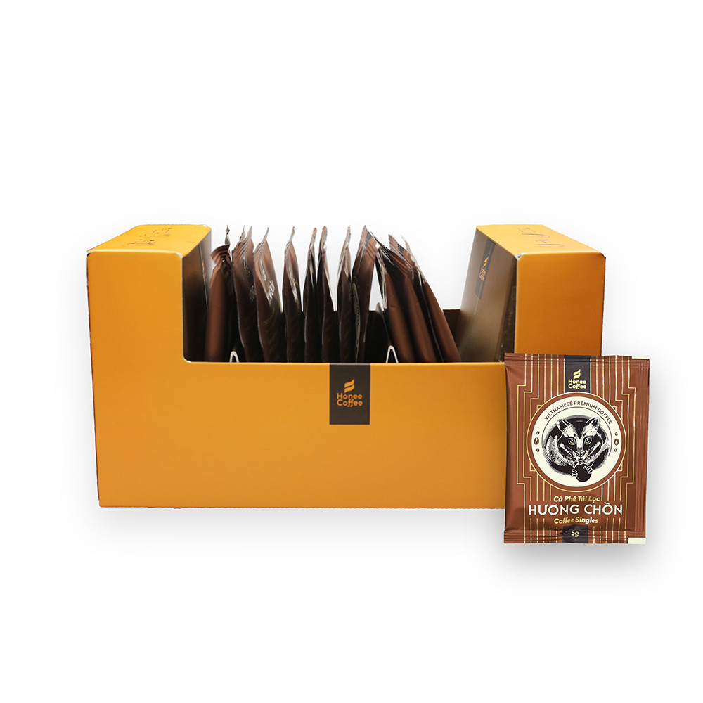 Cà Phê Túi Lọc Hương Chồn - 75g/15 gói - Honee Coffee