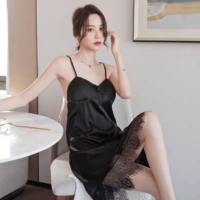 Đầm ngủ phi bóng phối ren