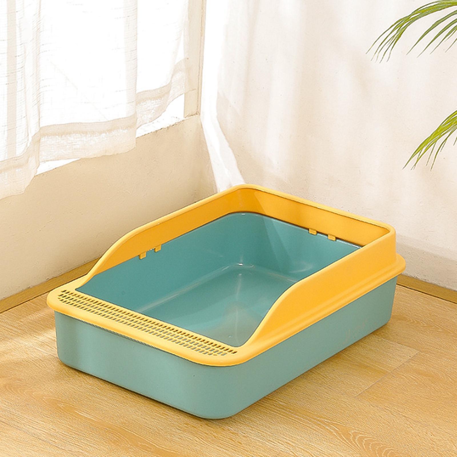 Cat Litter Box Open Top Pet Litter Tray for Indoor Cats Small Animals Travel