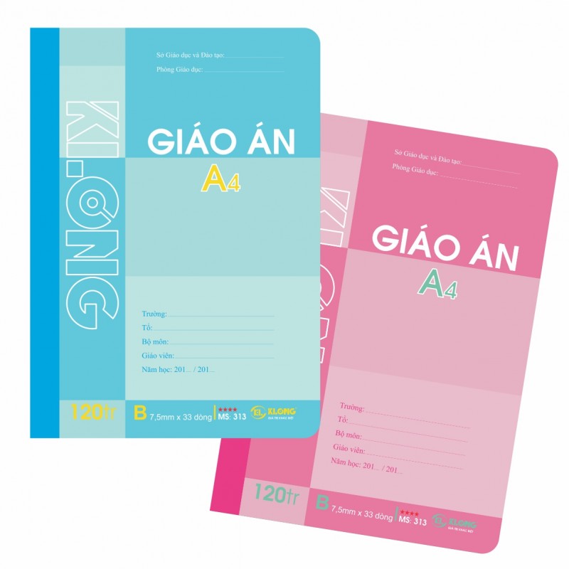 Sổ giáo án kẻ ngang A4 - 120 trang; Klong 313