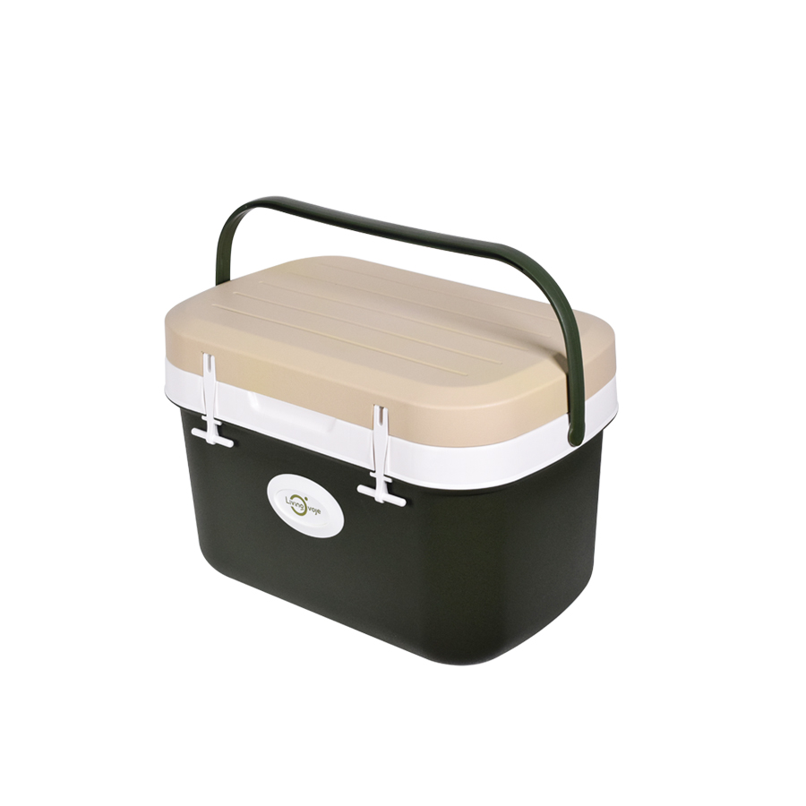 Thùng giữ nhiệt - giữ đá lạnh LivingOvoje - dùng cắm trại, picnic cùng gia đình - THÙNG ĐÁ - Màu Khaki Beige 11L và 25L