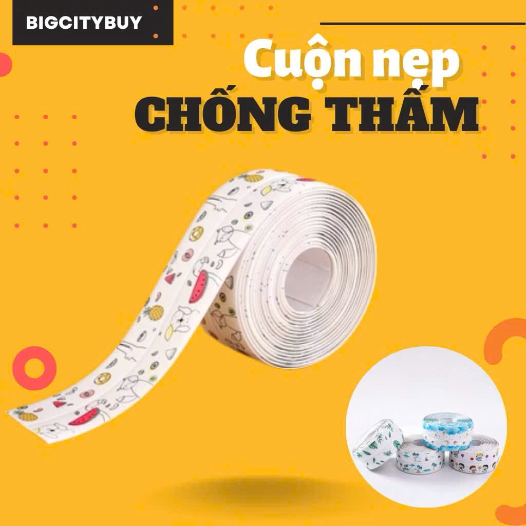 Băng Dính Dán Mép Tường Chống Thấm, Cuộn Băng Keo Dán Viền Bồn Rửa Chén &amp; Chậu Rửa Bát - HÀNG CHÍNH HÃNG MINIIN