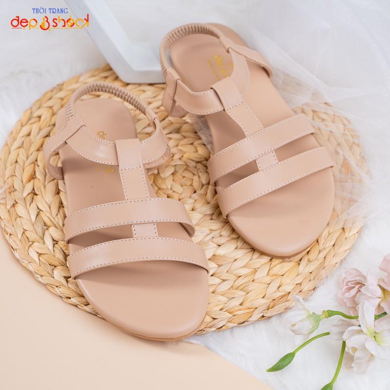 sandal quai ngang hậu thun đế bệt big size Ms 355