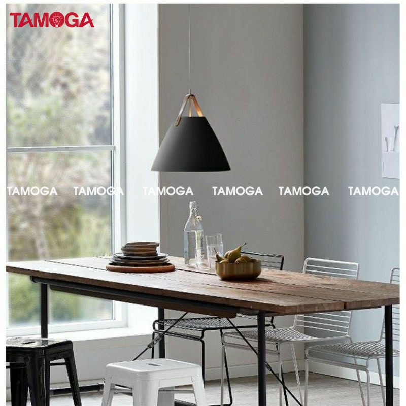 Đèn thả trang trí quai da TAMOGA VKAS 5007/1 + Tặng kèm bóng led AS Vàng