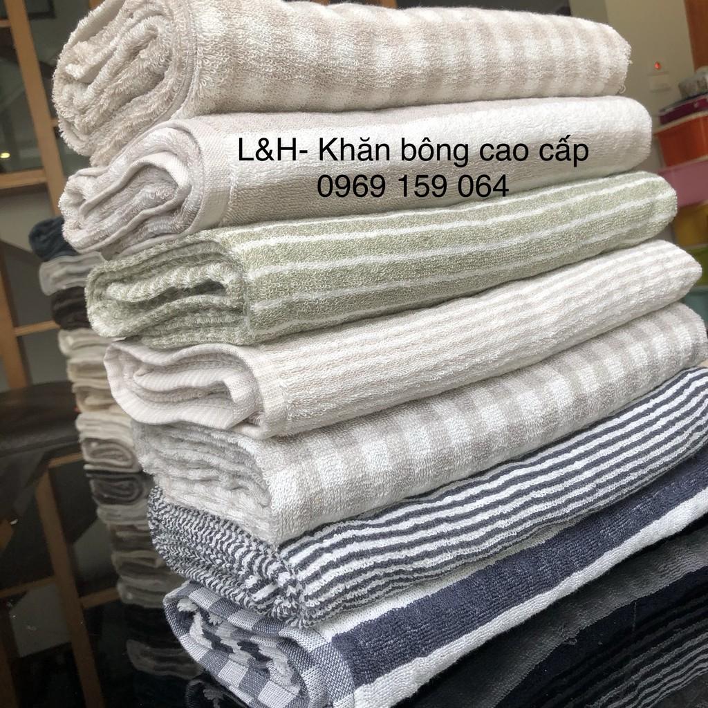 Khăn tắm cotton xuất nhật cao cấp, KT 60x120cm, nặng 250g