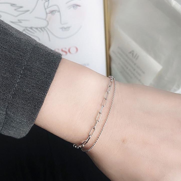 Lắc tay titan 2 tầng nam nữ unisex
