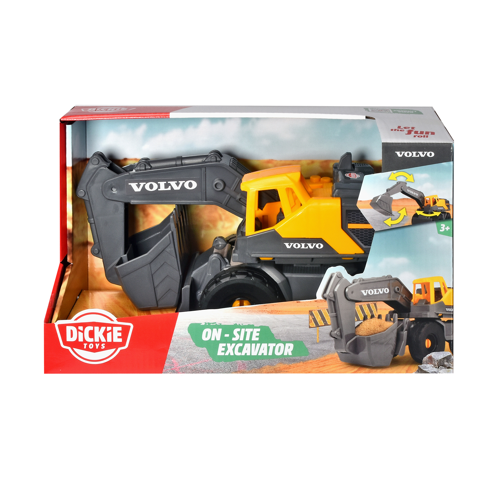 Đồ Chơi Xe Xây Dựng Dành Cho Bé Yêu DICKIE TOYS Volvo On-site Excavator 203724003 - Đồ Chơi Đức Chính Hãng