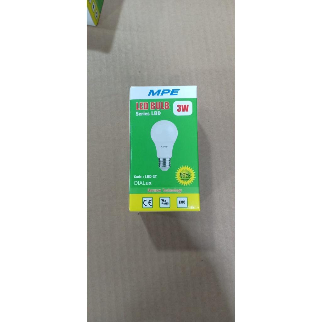 (HCM , toàn quốc) Bóng Đèn tròn Led Bulb 3W thương hiệu MPE