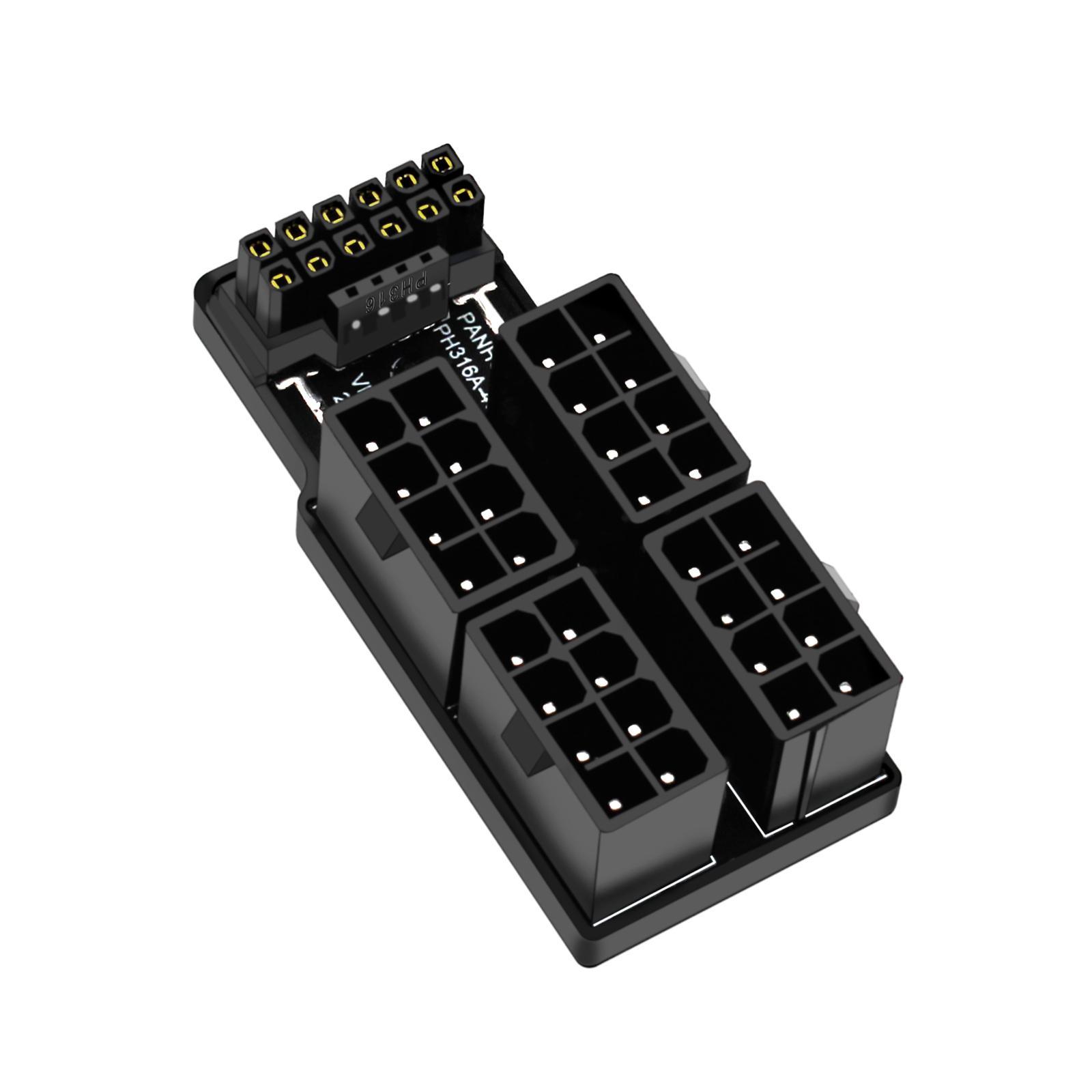 ATX3.0 12vhpwr 12+4P Power Steering Connector 4x8P to 40 Graphics  Connector Easy to Use 600W  Power Steering Connector