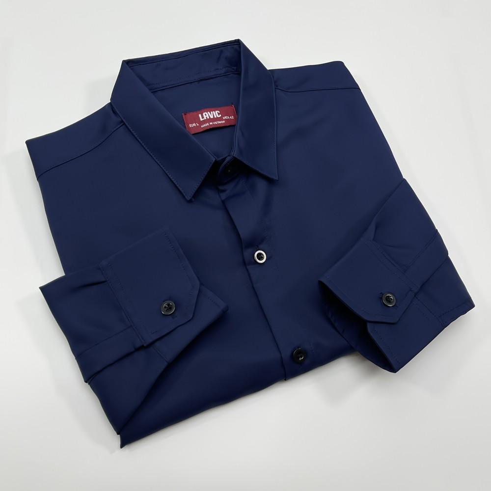 BIG SIZE Áo sơ mi nam chất vải lụa thoáng mát LV523