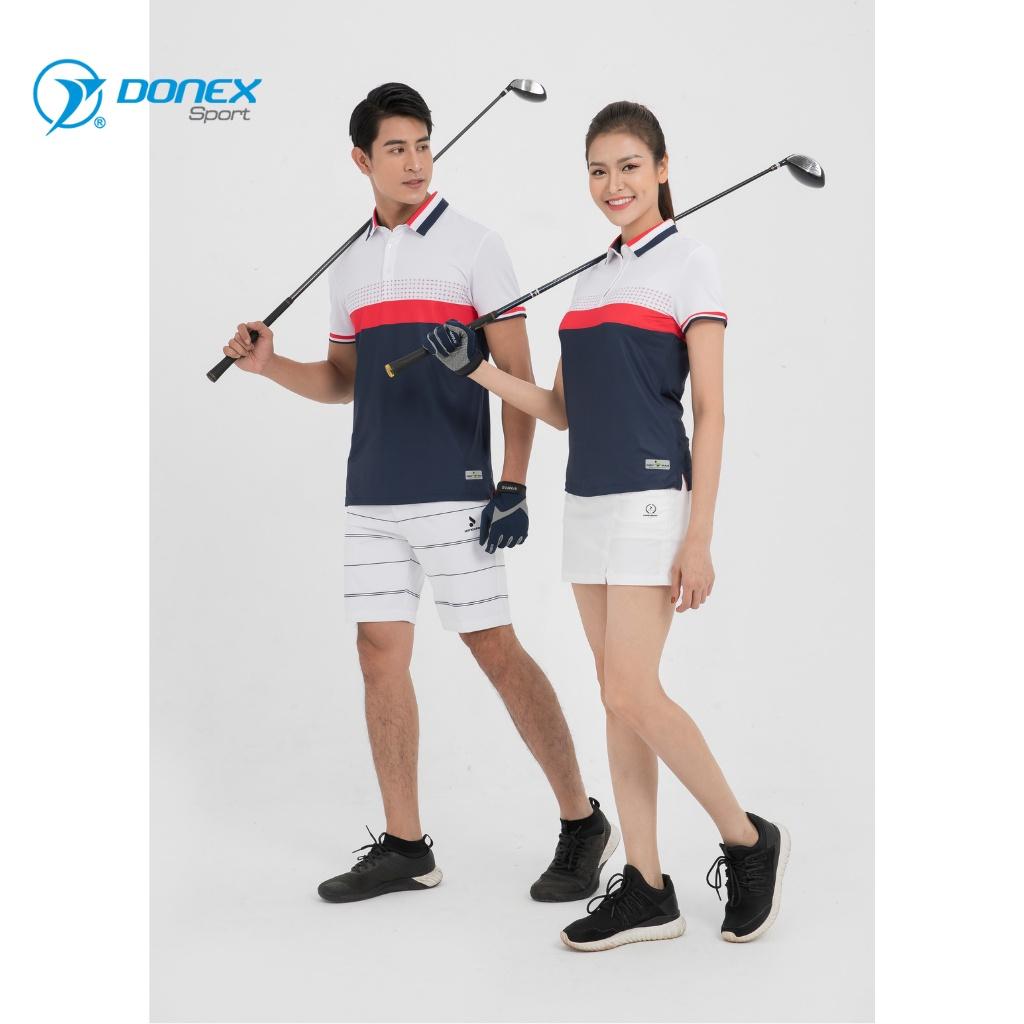 Áo Thể Thao Golf Nữ DONEXPRO Form Classic, In Logo Nổi, Chất Vải Mát Mẻ, Thấm Hút Mồ Hôi Tốt AC-3648