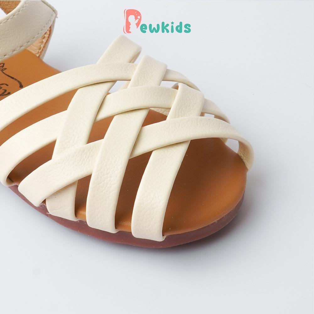 Sandal cho bé Dewkids thiết kế dây đan chéo thoáng khí, chất liệu da mềm mại - TD012