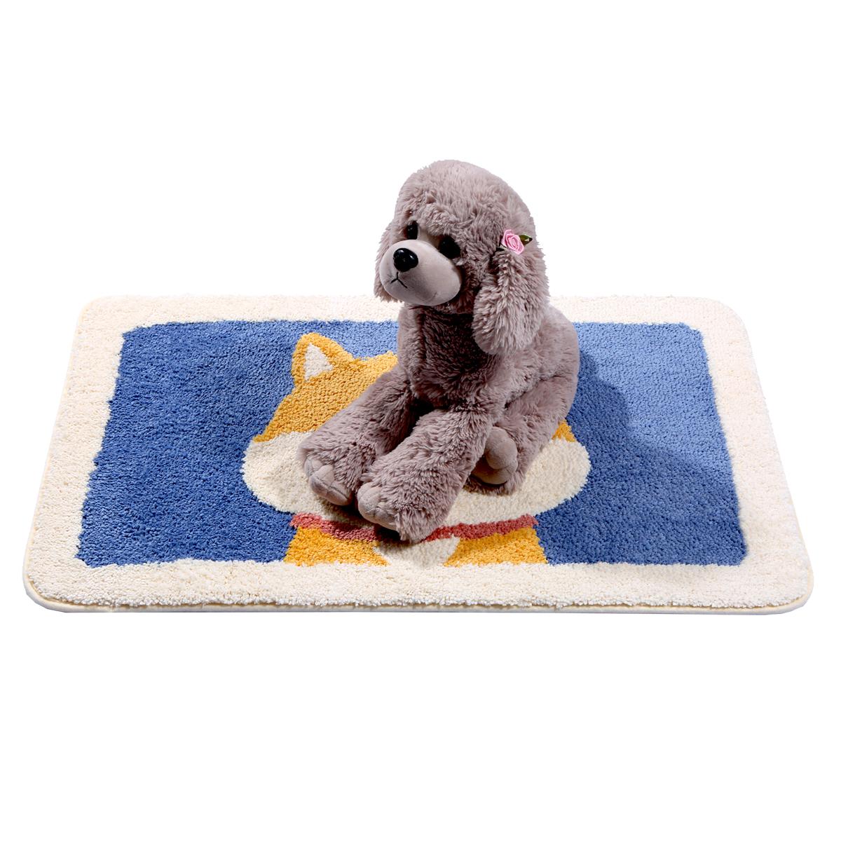 Thảm chùi chân trong nhà thiết kế in họa tiết hoạt hình, thấm hút tốt