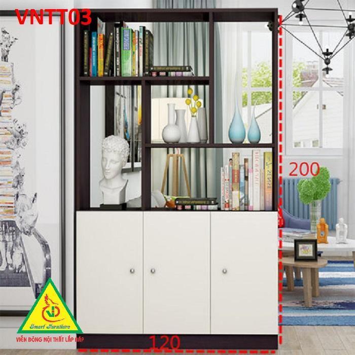 TỦ KỆ TRANG TRÍ KIÊM VÁCH NGĂN VNTT03.2 - Nội thất lắp ráp Viendong Adv