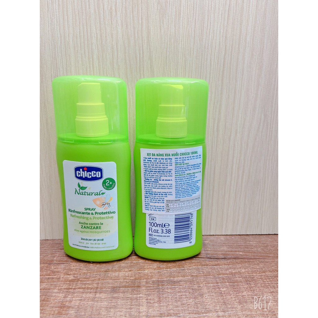 Xịt đa năng xua muỗi Chicco 100ml